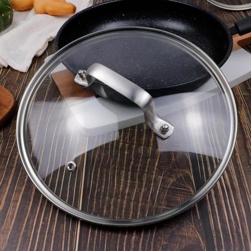 10 Inch Glass Lid for Lodge Cast Iron Skillet, 10 OXO Obsidian Frying Pan, Calphalon stainless pans and Other 10-10.25 Inch Kitchenware