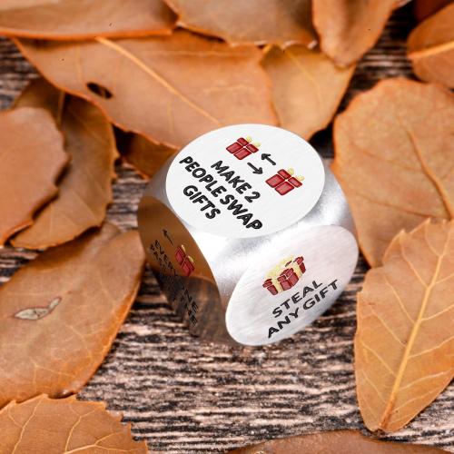 Santa Swap Gift Exchange Dice, Christmas Games Dice Stocking Stuffers for Party Games, Fun Christmas Games for Family Party, Xmas Dice Gifts for Teens, Adults, Grandkids, Holiday Christmas Gag Gifts