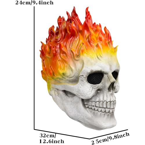 Scary Skull Mask Halloween Horror Skeleton Ghostface Masks for Adults Latex Brown Unisex Demon Cosplay Costume Props