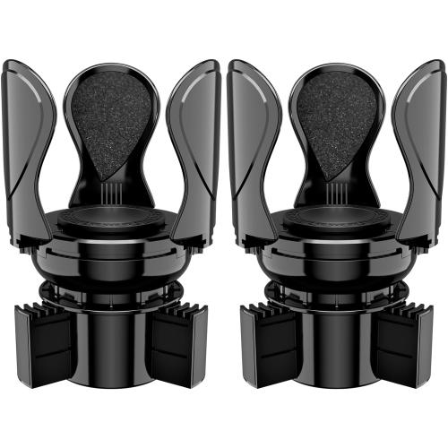 2Pack Car Cup Holder Expander, Cup Holder Extender Adapter with Expandable Arm and Adjustable Base, Compatible with Yeti Ramblers, Hydro Flasks，Stanley, Owala Most Coffee Mugs Bottles & Cups