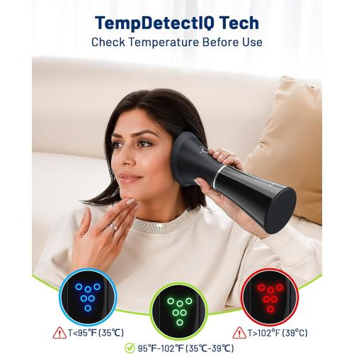 Upgraded Ear Wax Removal with One-Piece Waste Tank, Safe Cleaner with Water Temperature Sensor, Effective Ear Irrigation Kit & USB-A to C Cable, IPX7, Black