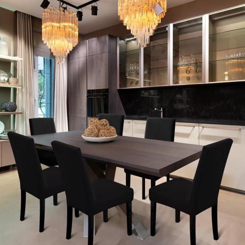 Dining Room Chair Covers - Stretch Kitchen/Dining Room Set of 4, Removable Washable Slipcovers for Home, Hotel, Banquet