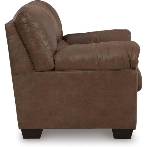 Size 69 x 36x 38 Signature Design by Ashley Bladen Faux Leather Loveseat, Brown