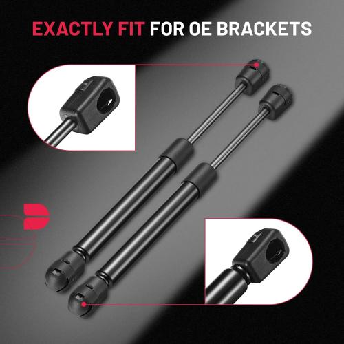 BDFHYK C16-09322 10 inch 40Lbs/(178N Gas Struts Shocks Lift Support for are Leer Camper Shell Topper Rear Window, Truck Bed Cover, Cabinet lid Door, Trap Door, Outdoor Bench, shed Window, Set of 2