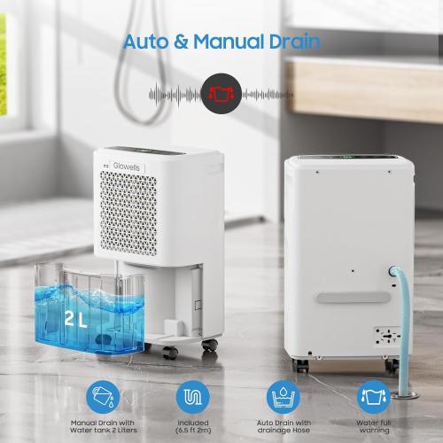 Size 34 Pints 2500 Sq.Ft Dehumidifiers for Home Basement with Drain Hose, 34 Pints Large Room Dehumidifier Portable with Smart Humidity Control, 3 Opeartion Modes for RV, Bathroom, Bedroom