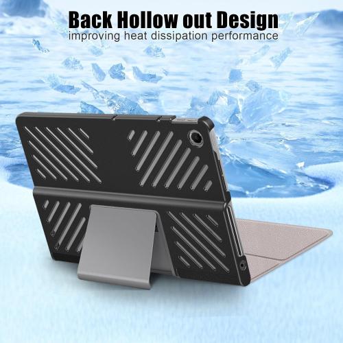 Case Compatible with Lenovo Tab Plus (TB351FU) 11.5 inch 2024 Cover,Slim Stand Back Shell Protective Smart Cover with Auto Wake/Sleep Function,Black