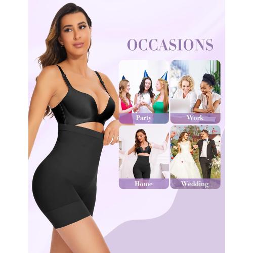 YADIFEN Tummy Control Shapewear Shorts Thigh Slimmer High Waisted Shapewear Women Girdles Shorts Women Shapewear Under Dress