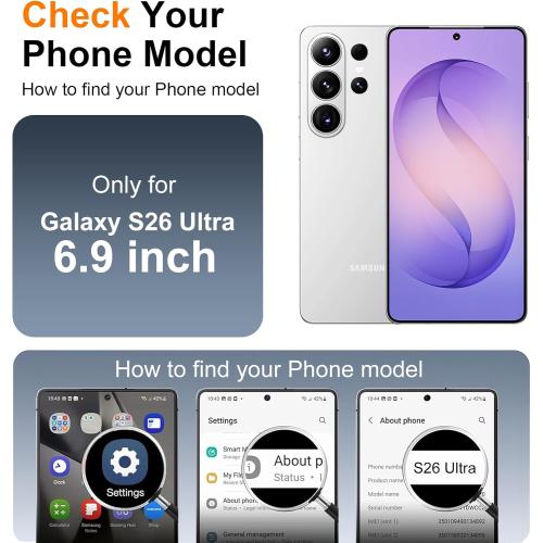 SPIDERCASE Magnetic for Samsung Galaxy S26 Ultra Case,[Built-in Invisible Kickstand][Compatible with Magsafe] Slim Translucent Matte Phone Case for S26 Ultra 6.9'', Purple