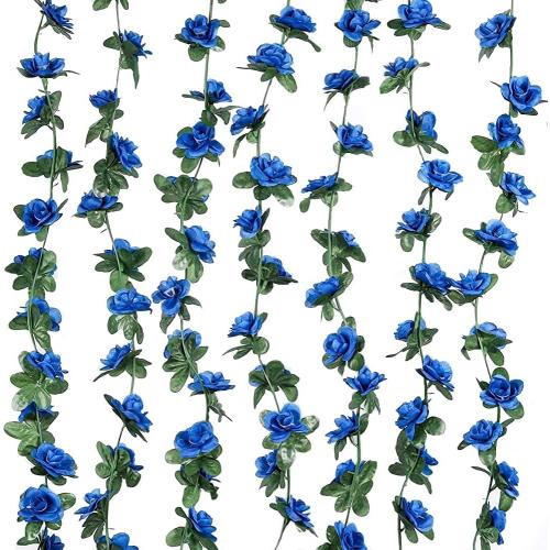 WEISPARK Fake Flowers - 4pcs 32.8 FT Artificial Rose Vine Flower Plants Hanging Rose Ivy for Home Hotel Office Wedding Party Garden Craft Art Décor