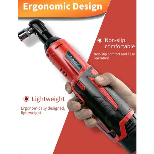 AOBEN Cordless Electric Ratchet Wrench Set, 3/8 12V Power Ratchet Tool Kit With 2 Packs 2000mAh Lithium-Ion Battery And Charger
