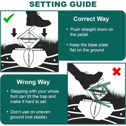 2 PCs Mole Traps Scissors, Reusable Silver Galvanized Steel Scissor Mole Gopher Trap for Outdoor Lawn and Garden - Easy to Use Design Ensures Quick Capture of Moles Gophers