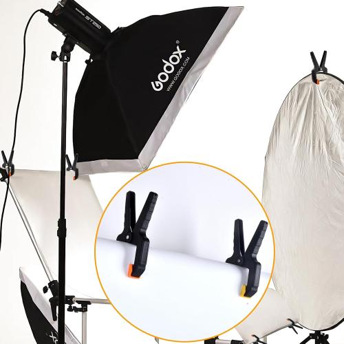 10 Pack Spring Clamps for Crafts & DIY - 3.5 Inch Plastic Woodworking Clamps, Small Balloon Arch Clips, Heavy Duty Tarp & Backdrop Holder Clips