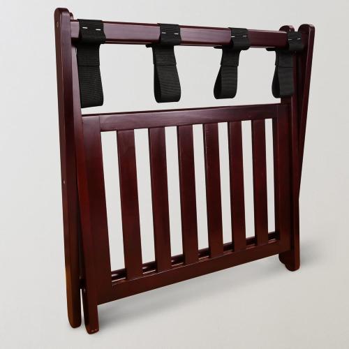 Casual Home Luggage Rack with Shelf, Espresso