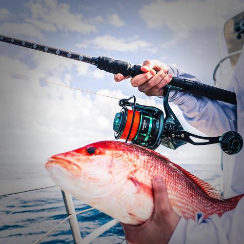 Color Black KastKing Kong Saltwater & Freshwater Fishing Rod, Powerful, Lightweight S-Curve Graphite Rod Blanks, Nano Resin Technology, Stainless-Steel Double-Foot Guides w/Titanium Oxide Rings, Non-Slip Handles