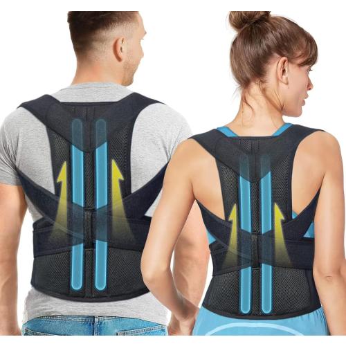 Fitsupport Back Brace Posture Corrector for Women and Men Back Lumbar Support Shoulder Posture Support for Improve Posture Provide and Back Pain Relief XXLarge(Pack of 1)