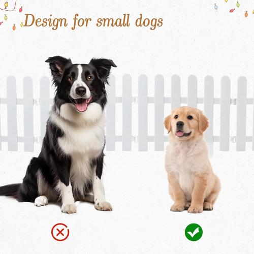 19.7 Tall Short Dog Gate, Adjustable Puppy Gate with Support Feet, Step Over Dog Fence Freestanding Pet Barrier Expands Up to 78.7 Wide for Doorways Stairs Hallways