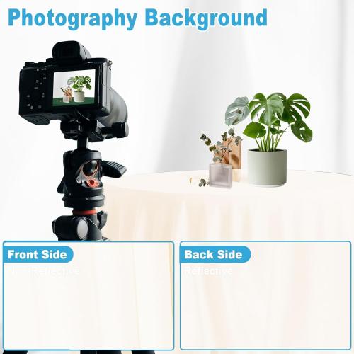 Ivory Backdrop for Photoshoot Professional Photo Backdrop Background Curtain for Product Photography Portraits Wedding Party Live Streaming Video Recording 5X7 FT