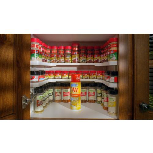 Spicy Shelf Deluxe - Expandable Spice Rack and Stackable Cabinet & Pantry Organizer (1 Set of 2 Shelves) - As seen on TV Deluxe (Spicy Shelf Organizer) - Pantry Organization - Pantry Spice Organizer