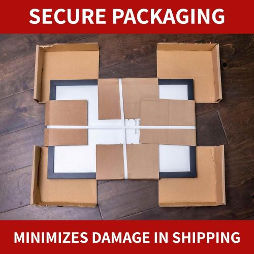 13x39 Shadow Box Frame Contemporary Black | 3/4 Depth of Usable Space| Interior Size 13x39 or 39x13 Inches| UV Resistant Acrylic, Acid-Free Backing, Wall Hangers | Made in USA