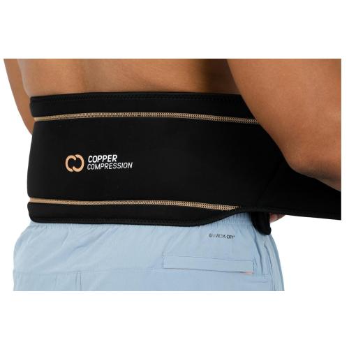 Copper Compression Lower Back Lumbar Support Brace, 1 Guaranteed Highest Copper Content, Great for All Activities! Infused Fit Wrap/Belt, Wear Anywhere! (Waist 39 - 50)