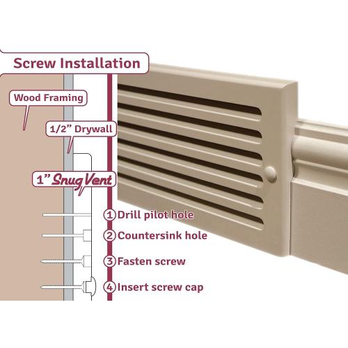 1 x 8 x 32 Inch MDF Cold Air Return Grill - Wood Wall Vent for Home Improvement - Primed White and Ready to Paint - Flexible Install Options