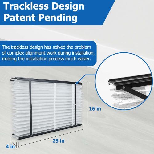 413 Replacement Filter Compatible with AprilAire Whole House Air Purifier 1410, 1610, 2410, 2416, 3410, 4400 Furnace Air Purifier, MERV 13 Filters, Size: 16x25x4, 2 Pack