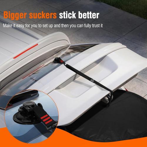 2026 Upgraded Portable Changing Room Tent - Instant Pop Up Privacy Pod with Upgraded Strong Suction Cups for SUV Liftgate, Heavy Duty 300D Fabric for Camping, Shower, Beach and Toilet Stall