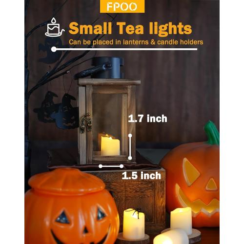 12 PCS Rechargeable Candles Flameless Tea Lights with Remote, USB LED Tealights with Timer Flickering Fake Candle, Votive Tea Light for Halloween, Holiday, Christmas, Party, Home Decorations