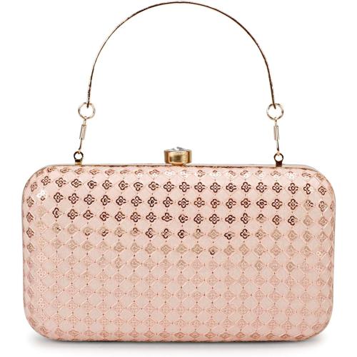 LONGING TO BUY Hand Crafted Designer Box Clutch - Zari Embroidery For Women