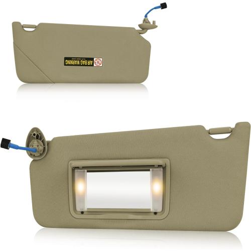 Left Driver Side Sun Visor for Honda Accord 2008-2010 for 83280-TA0-A91ZB