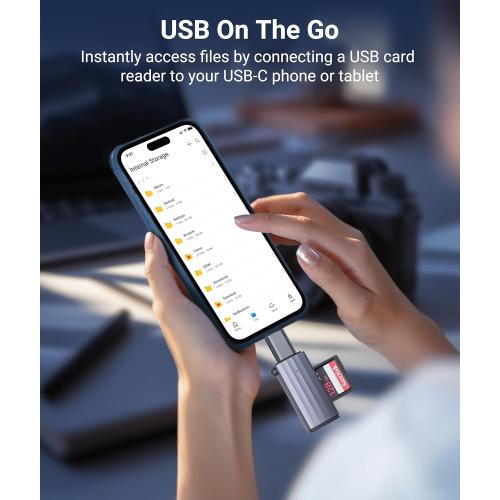 Syntech USB C to USB Adapter Pack of 2, USB 3.0 Female to Thunderbolt 4/3 Adapter Compatible with MacBook Pro Air 2024, Surface, iPad, iPhone, Galaxy Notebook, XPS and More Type C Devices, Space Grey