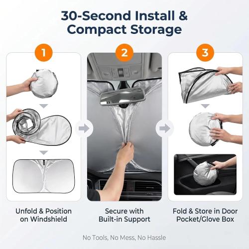 Compatible with Rivian R2, UV Heat Blocking Interior Protector