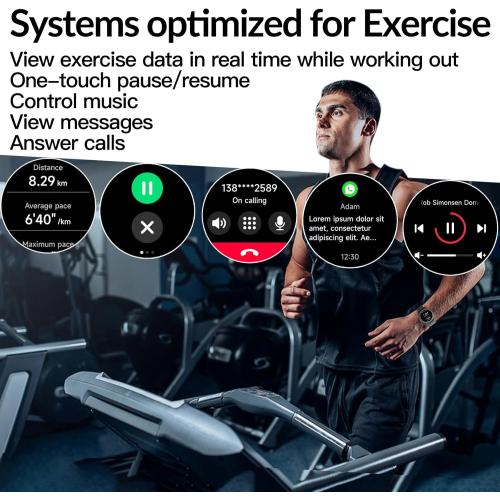 Running Watch, GPS Smart Watch That Record Your Pace, Heart Rate and More Exercise Data,100  Sport Modes,Customized Plan,Waterproof,Bluetooth Calling,Alexa Built-in,GPS Watch for Men & Women