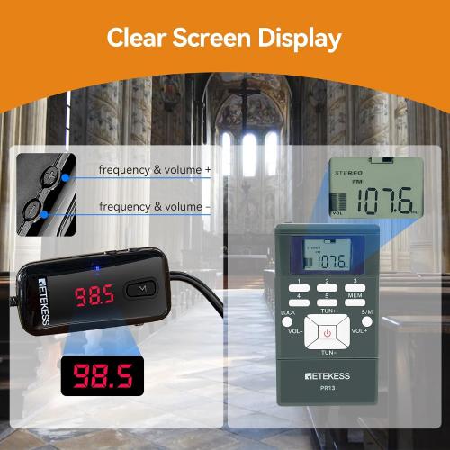 Retekess TR503 Church Translation System, FM Listening Device(1 TX 10 RX)