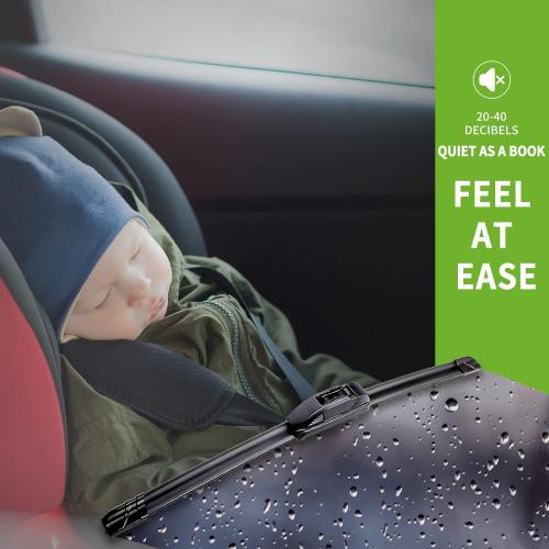 OEM QUALITY 24  19 PARRATI Premium All-Season Windshield Wiper Blades (Set of 2)