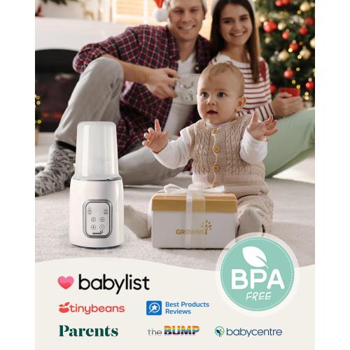 Bottle Warmer, GROWNSY 8-in-1 Fast Baby Milk Warmer with Timer for Breastmilk or Formula, Accurate Temperature Control, with Defrost, Sterili-zing, Keep, Heat Baby Food Jars Function