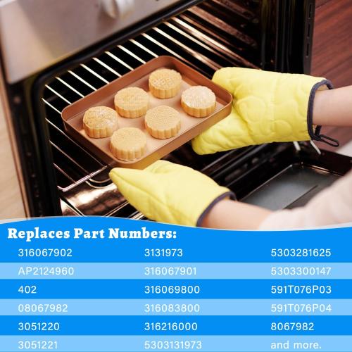 316067902 Oven Rack Replacement for Frigidaire Stove Oven Racks,22.6x 16 | 316067902 Rack-Flat For Kenmore Gas Stove Range Oven Parts 304 Stainless Steel Oven Baking Wire Rack With 2ps Oven Liners