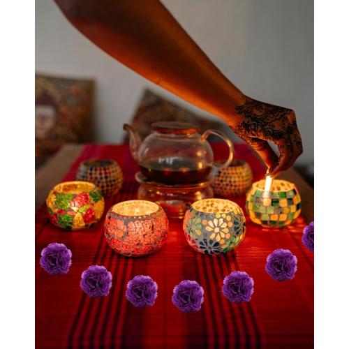 2Pack Artificial Marigold Flowers with Stems, 120Pcs Purple Flowers Silk Flower Marigolds for Day of The Dead Decoration, Diwali Decor, Ofrenda Decor, Marigold Garland Decor (120Purple)