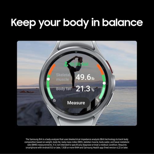 SAMSUNG Galaxy Watch 6 Classic (Renewed) 47mm Bluetooth Smartwatch, Rotating Bezel, Fitness Tracker, Personalized HR Zones, Advanced Sleep Coaching, US Version, Black