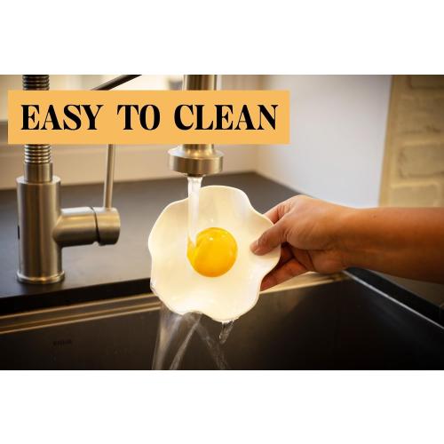 Fried Egg Ceramic Spoon Rest for stove top and kitchen counter | Large and Dishwasher-Safe Sponge holder | Home & kitchen decor | Kitchen Gifts for women | House warming gifts new home