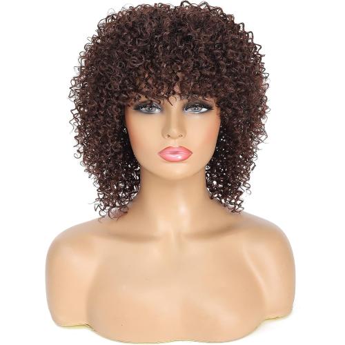 Kinky Curly Wigs with Bangs - Short & Afro Styles for Black Women