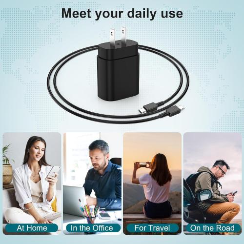 for Samsung Galaxy Super Fast Charging Cord 3FT, 25W Type C Phone Charger