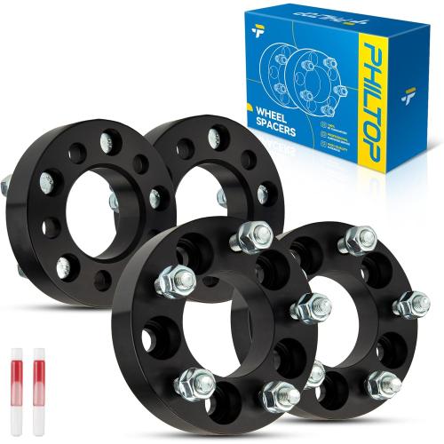 PHILTOP 5x114.3mm to 5x100mm Wheel Adapters 1 inch Compatible with RAV4, 5 Lug Centric Adapter with 73.1mm Hub Bore M12x1.5 Studs, fit for C-R-V, Camry, Civic, Accord, Elantra, Fusion,CX-5,Sonata,4pcs