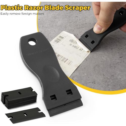 Gomake Window Tint Kit Vinyl Wrap Tool Car Windshield Back Window Tinting Tools with Bulldozer Squeegee Scrubber Paddle,Rubber Blade Scraper,Film Cutter for Car Wrapping,Vinyl Film Installation