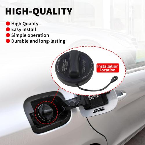 2214700605 Gas Tank Cap Fuel Cap with Strap for Mercedes Benz E350 E320 C63 E550 CLS550 S550 G550 GLK350 CLK350 CLK500 SLK350 S600 SL500 CL600 CL63 CLS63 SL63 SL65 CLK55 CLK63 SL55 SL600