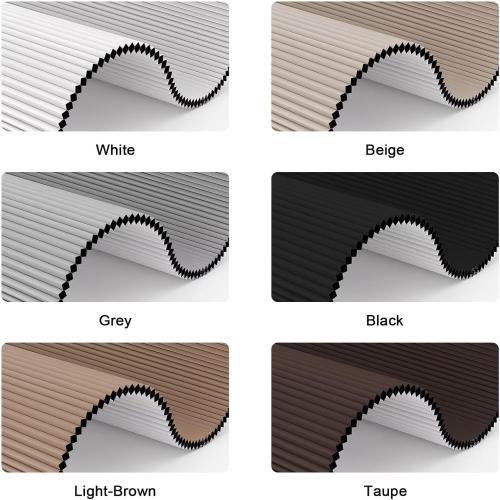 MYshade Cordless Blackout Cellular Shades for Windows, Honeycomb Window Shades with Thermal Insulation, Child & Pet Safe Room Darkening Shade, Easy Install,38 W x 72 H, White