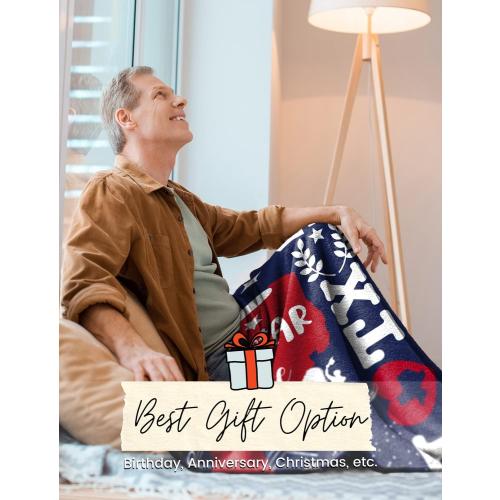 InnoBeta Texas Gifts Blankets Throws Bed Flannel Plush, Texan, Souvenir, Home Decor, US State Gift, Birthday Presents for Women, Men, Friends (50x 65)
