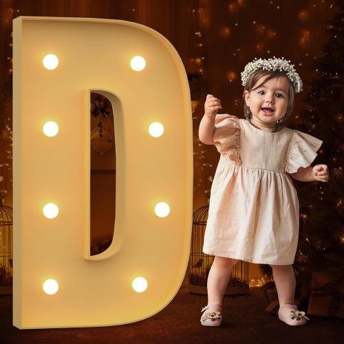 Marquee Letters 3 Feet Tall Large Light Up Letters for Baby Shower Will You Marry Me Sign Baby Sign Happy Birthday Party Decorations Big Letterboard D