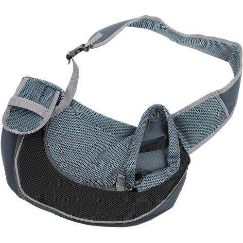Pet Sling, Pet Dog Sling Carrier Adjustable Dog Satchel Carrier Bag Pet Single Shoulder Bag, Suitable for Puppy, Small Dogs, and Cats for Outdoor Travel (Black)