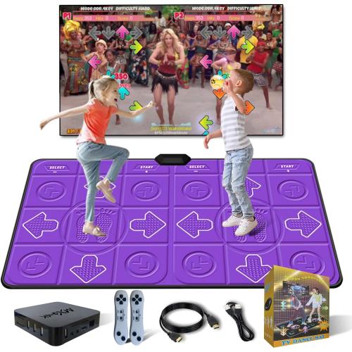 YRPRSODF Dance Mat for Kids and Adults, Double User Wireless Dance Pad Game for TV, Exercise Dancing Mat for Family Games,Gifts Ideas for Girls and Boys